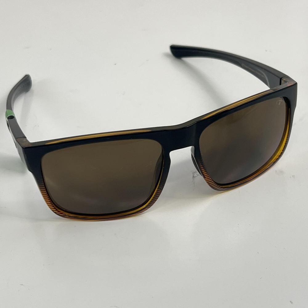 Tifosi Optics Sunglasses Mens Black Brown Square Thrive Frame Tinted UVA UVB